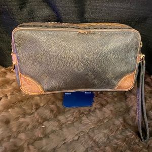 LV vintage monogram wristlet